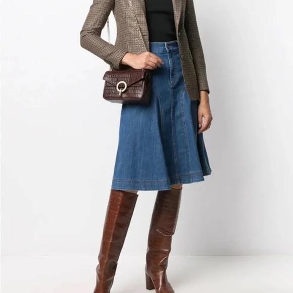 Yza Crocodile Embossed Leather Bag - Picture 7 of 8